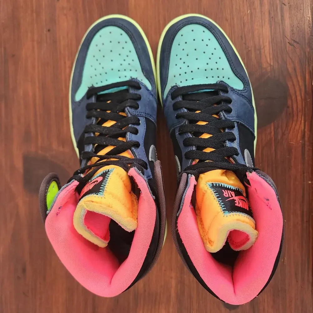 Air Jordan 1 Men's Size 8‎ Retro High OG Bio Hack Multicolor 555088-201